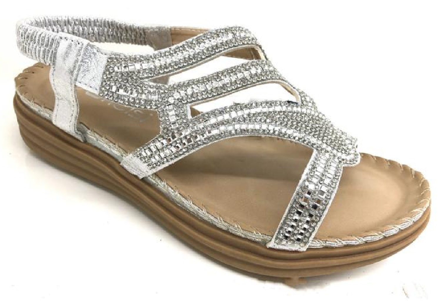 vintage comfort wedge diamond sandals